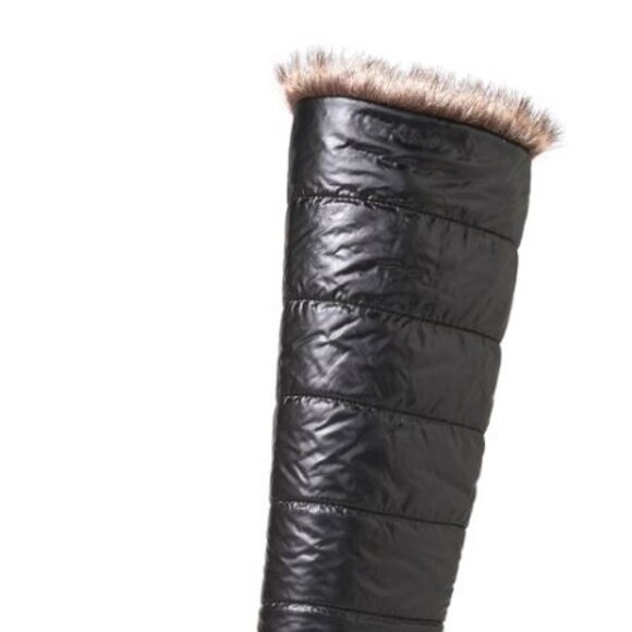 Global WIn Women's Winter Boots Knee High Mid Heel Black 8.5 19YY10-1 - Picture 3 of 7